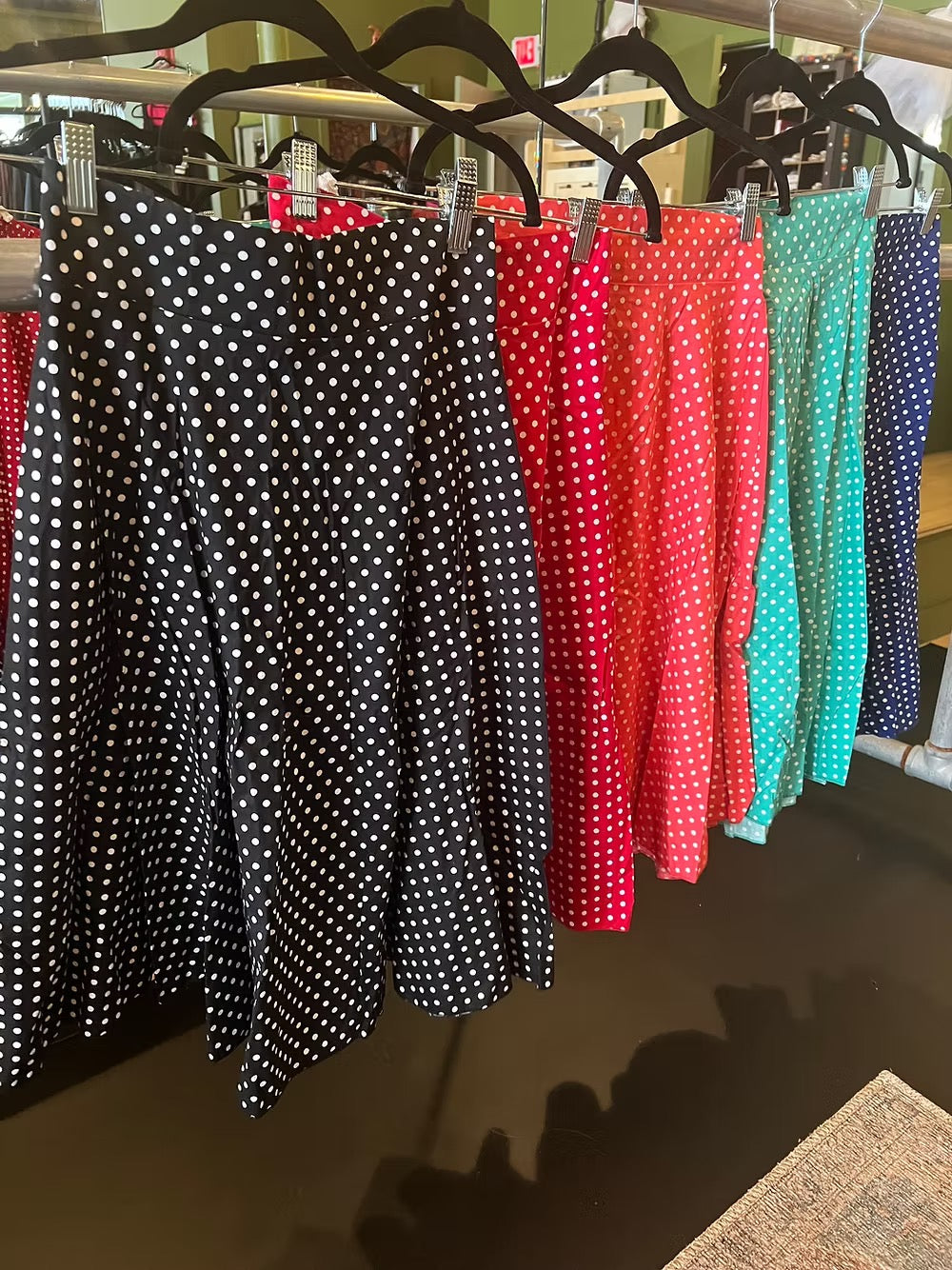 Sara 1950's Polka Dot Swing Skirt