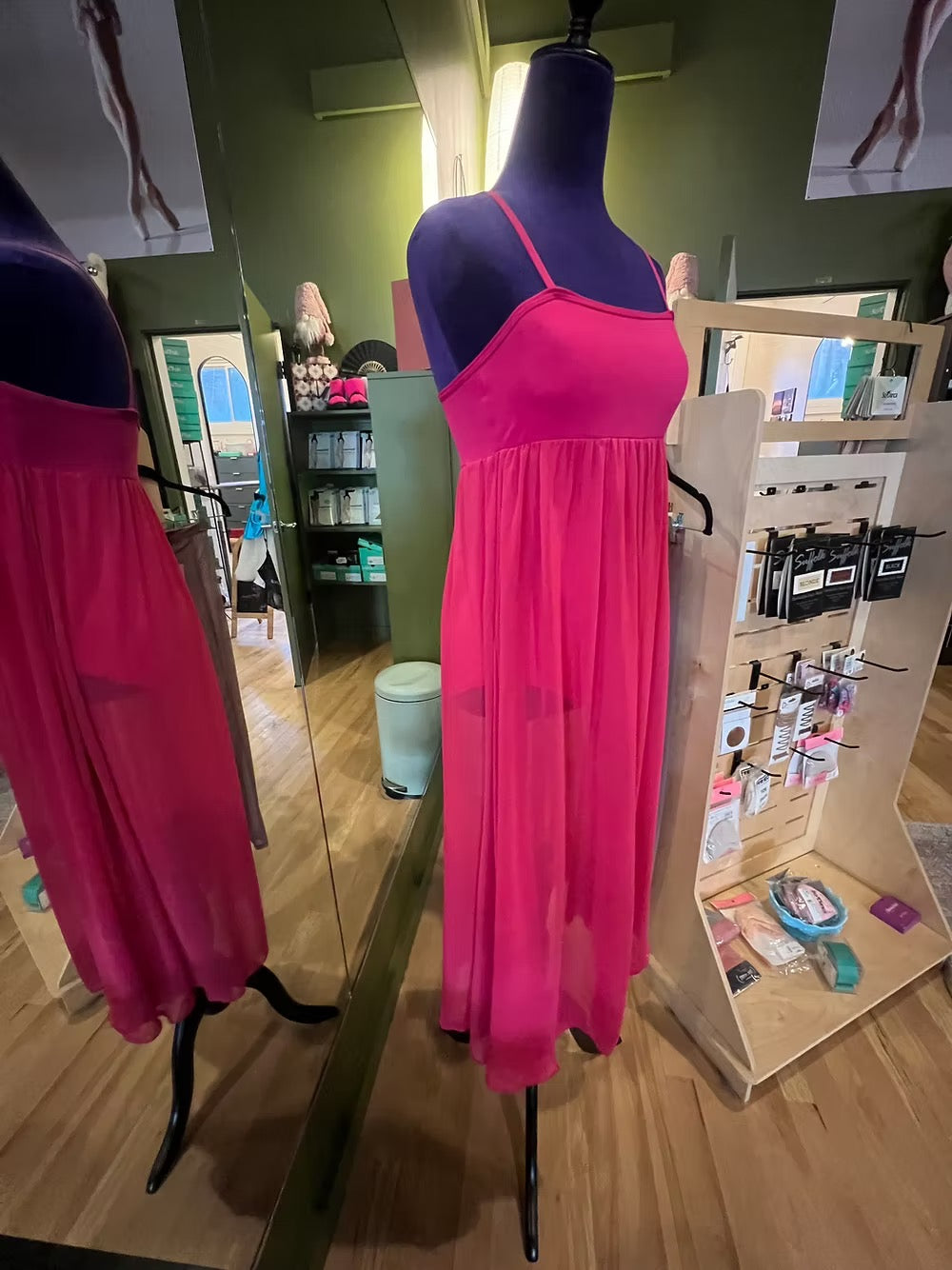 Natalie Dancewear Hot Pink Empire Dress
