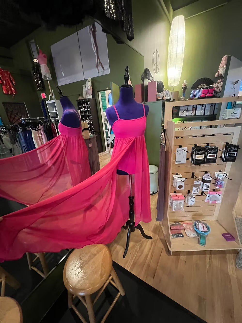 Natalie Dancewear Hot Pink Empire Dress
