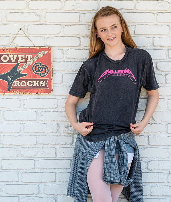 Covet Heavy Metal Ballerina Vintage tee