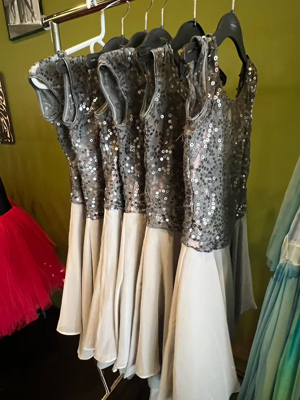 Revolution Silver Sequin Dress