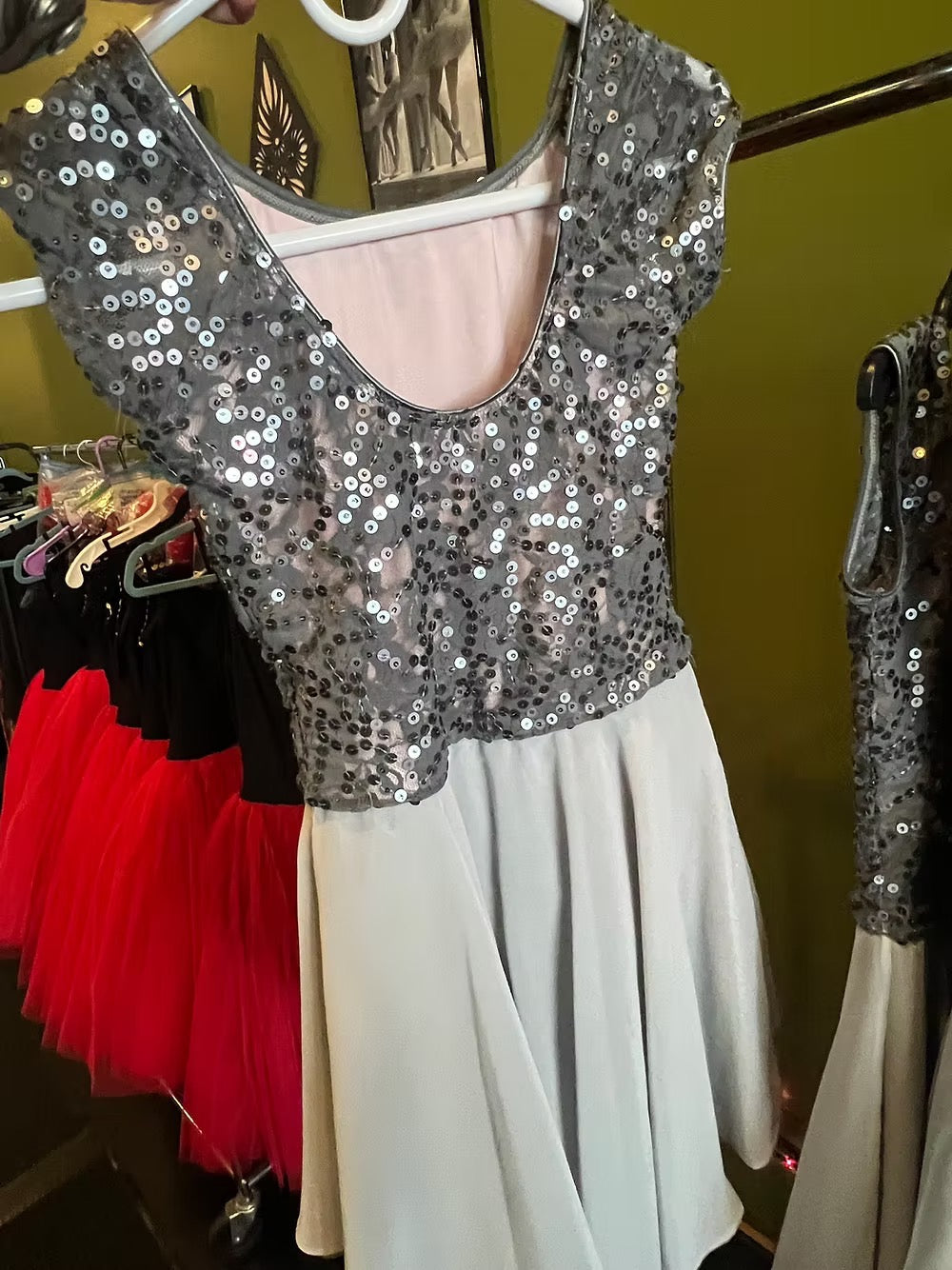 Revolution Silver Sequin Dress