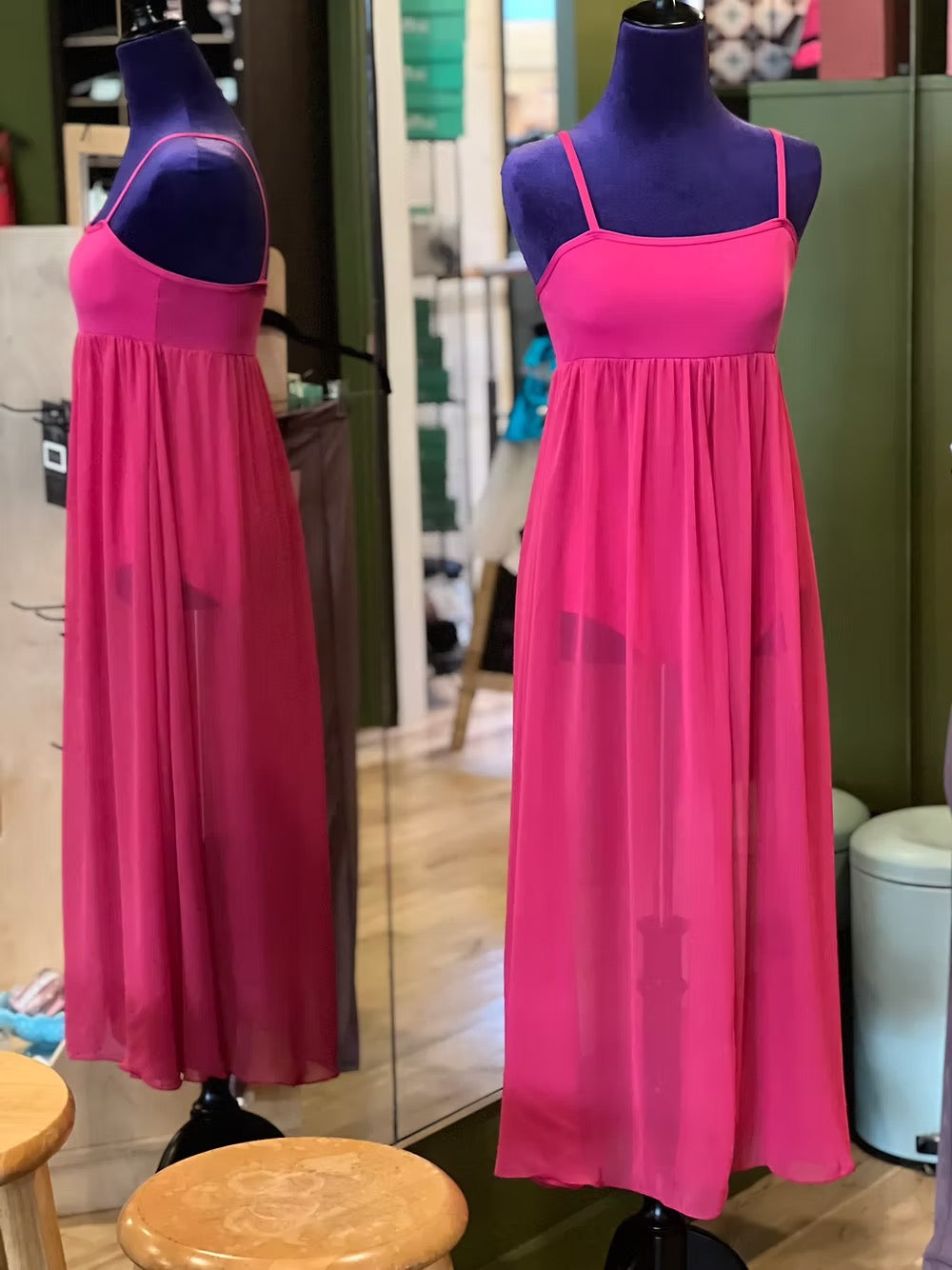 Natalie Dancewear Hot Pink Empire Dress