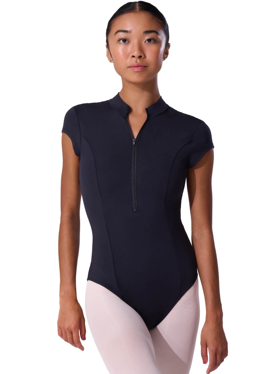 Capezio Short Sleeve Princess Zip Leotard EL107W
